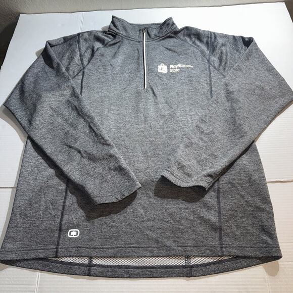 PlayStation Store 1/4 Zip Gray Sweater Endurance 2XL Long Sleeve - Picture 1 of 12
